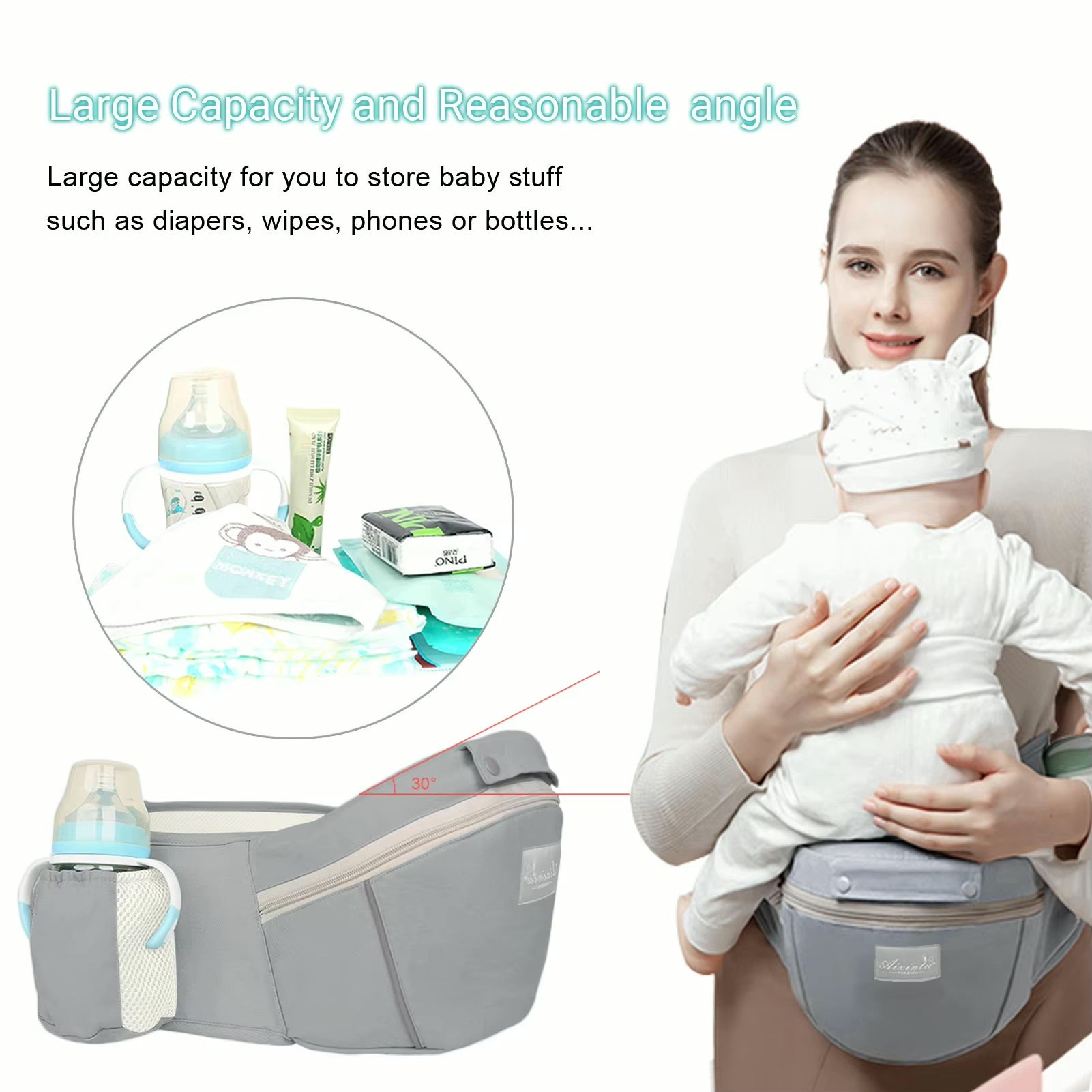 4-in-1 Baby Comfort Waist Stool Carrier - Nehepha Baby