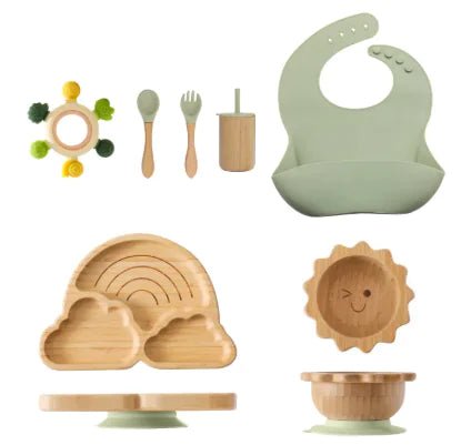 Nordic Style Baby Bamboo Tableware - Nehepha Baby