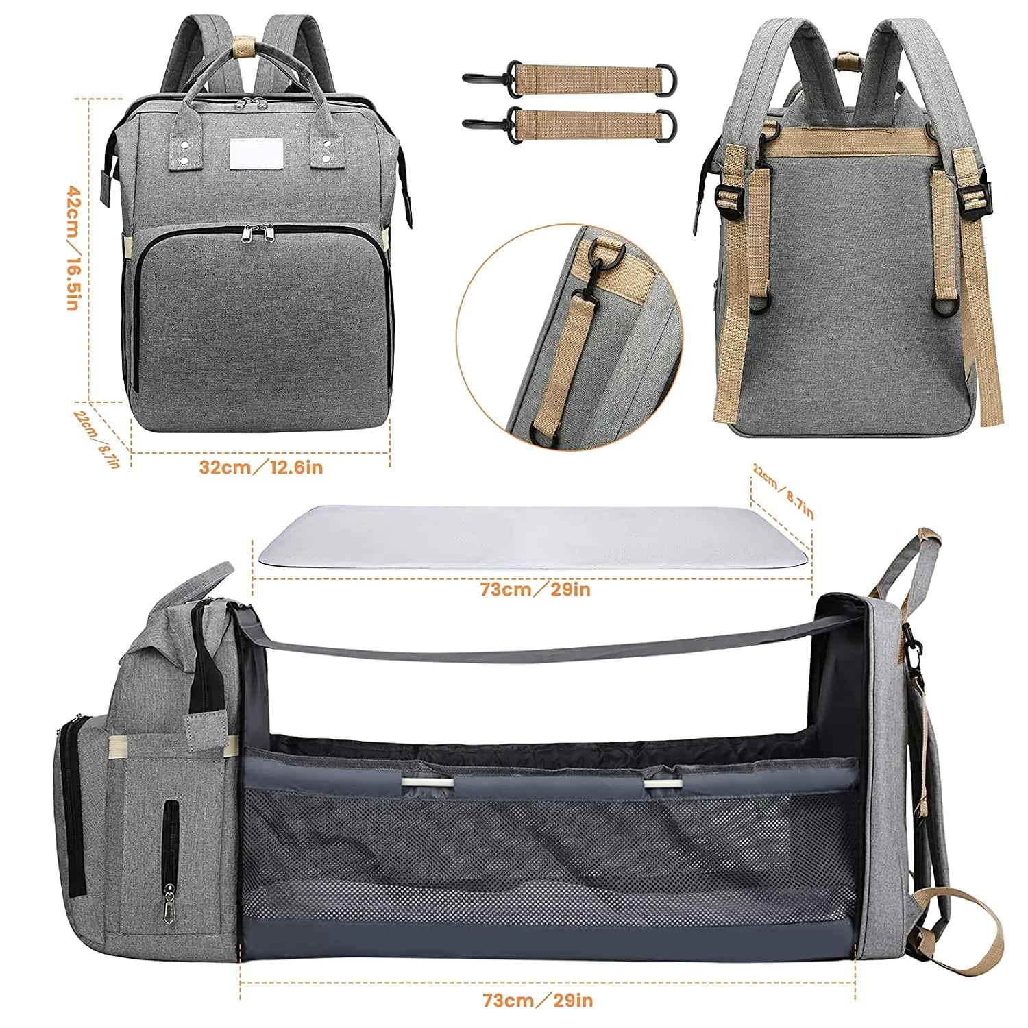 Portable Baby Folding Crib - Nehepha Baby